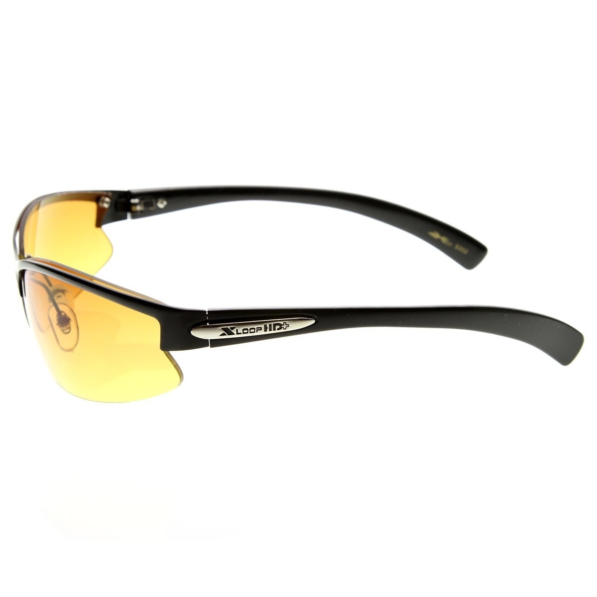 X-Loop Brand Eyewear HD Lens Metal Half Frame Semi-Rimless Sports X-Loop - Bronze
