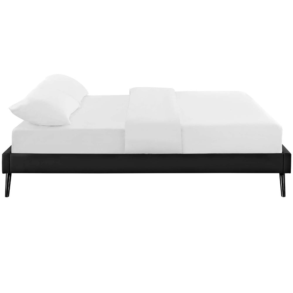 Loryn Queen Bed Frame With Round Splayed Legs, MOD-5890-BLK