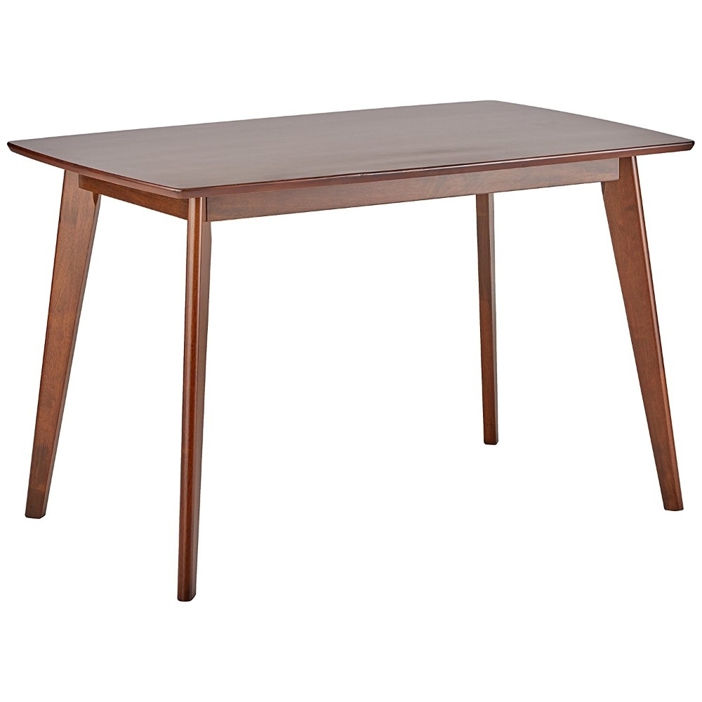 Quaint Wooden Dining Table, Chestnut Brown- Saltoro Sherpi