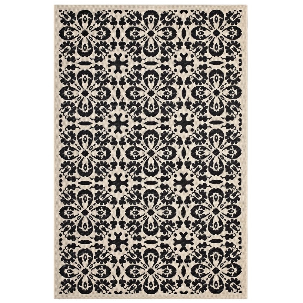 Ariana Vintage Floral Trellis 5x8 Indoor And Outdoor Area Rug, R-1142E-58