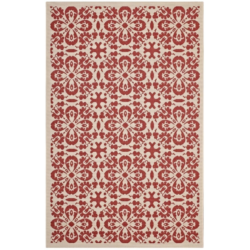 Ariana Vintage Floral Trellis 8x10 Indoor And Outdoor Area Rug, R-1142D-810