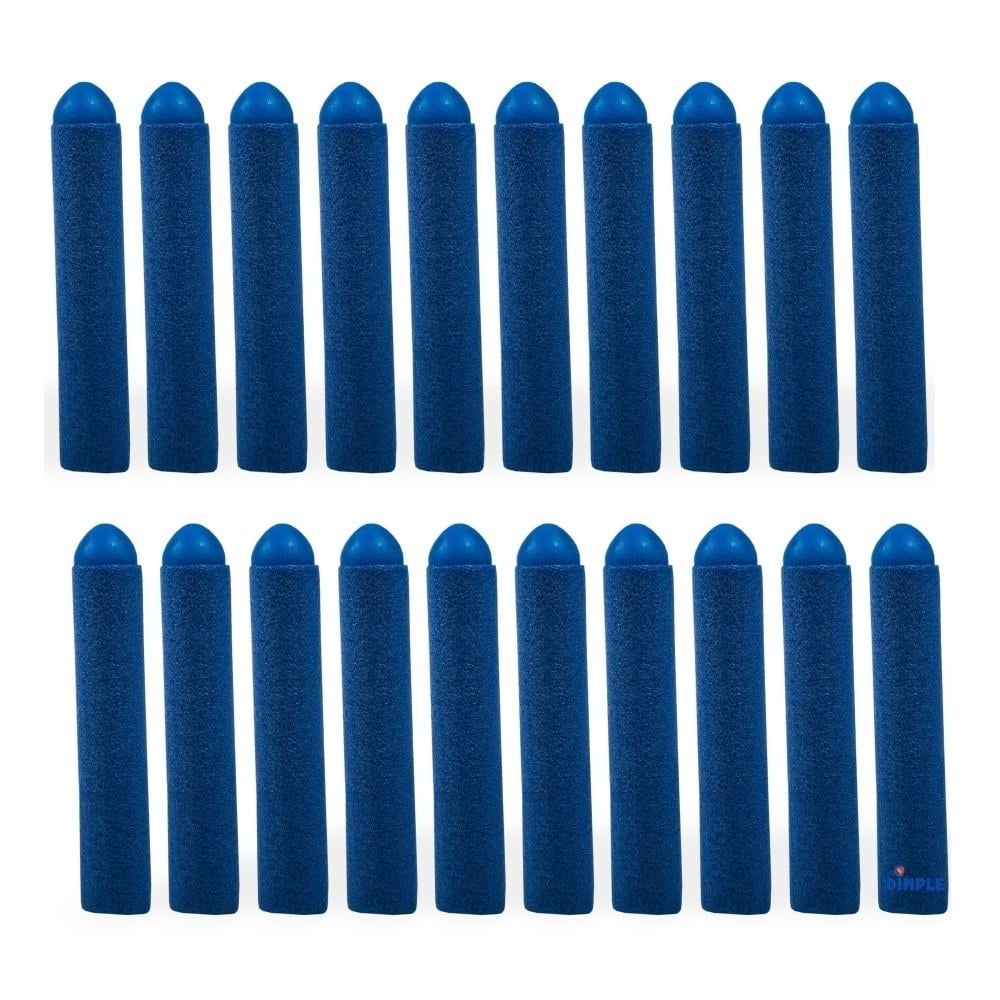20 Pc Set Foam Toy Dart Refill Pack Blue