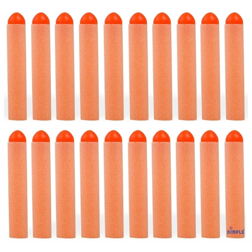 20 Pc Set Foam Toy Dart Refill Pack Orange
