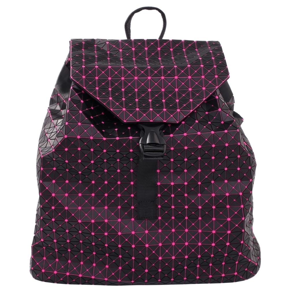 Black And Pink Backpack With Draw Strings For Women Fashion - Double Shoulder Bag With Large Storage S
