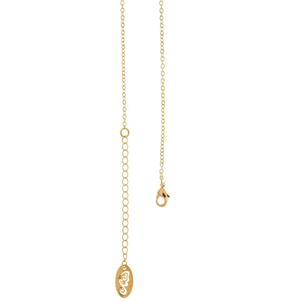 Rose Gold Plated Necklace With Sea Inspired Encrusted Pendant Design With A 16 Extendable Chain And Lobster Clasp