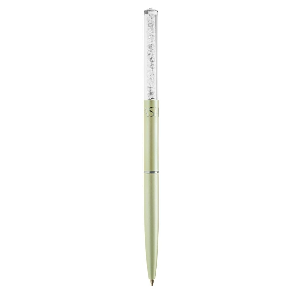 Cream Chrome Plated Stylish Ballpoint Pen With A Miniature Crystalline Top By Matashi