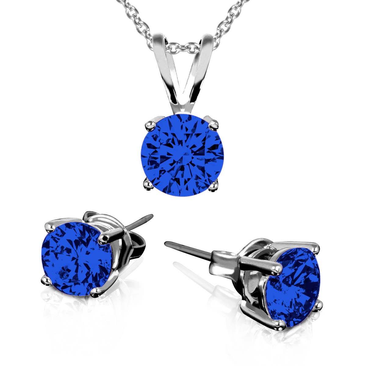 September Birthstone Earring And Necklace Set