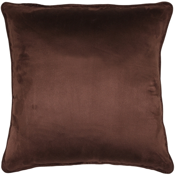 Pillow Decor - Sedona Microsuede Chocolate Brown Throw Pillow 22x22