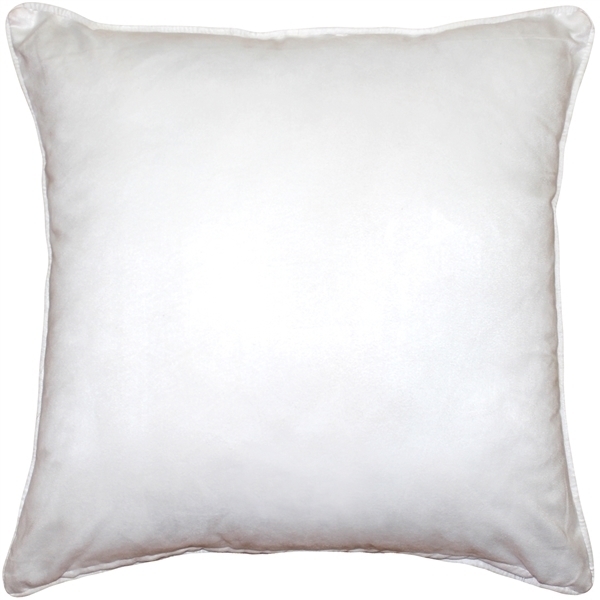 Pillow Decor - Sedona Microsuede White Throw Pillow 22x22