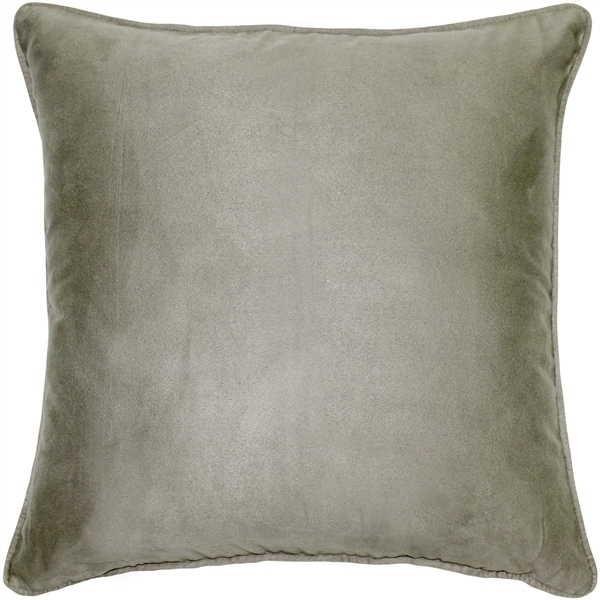 Pillow Decor - Sedona Microsuede Sage Gray Throw Pillow 22x22