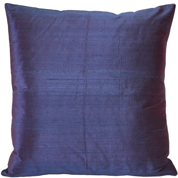 Pillow Decor - Sankara Purple Silk Throw Pillow 20x20