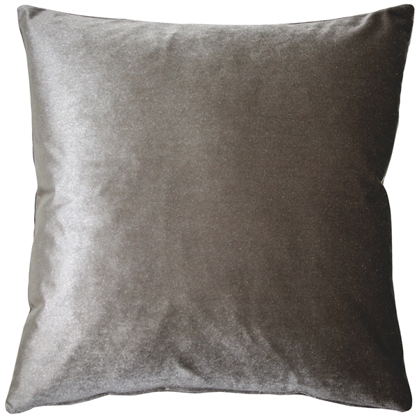 Pillow Decor - Corona Silver Velvet Pillow 19x19