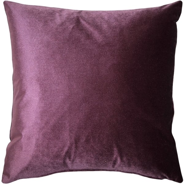 Pillow Decor - Corona Aubergine Velvet Pillow 16x16