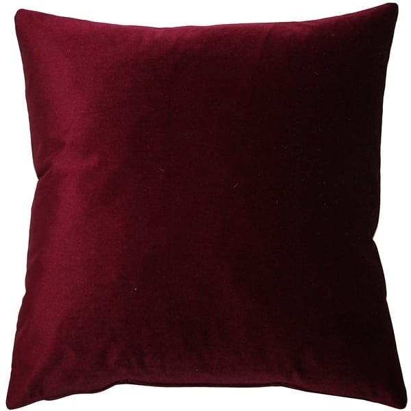 Pillow Decor - Corona Scarlet Velvet Pillow 19x19
