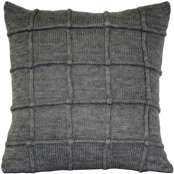 Pillow Decor - Hygge Urban Gray Knit Pillow
