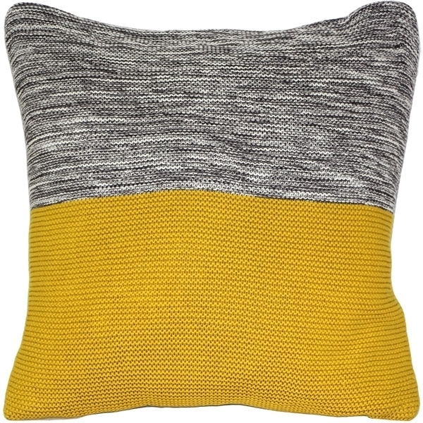 Pillow Decor - Hygge Espen Yellow Knit Pillow