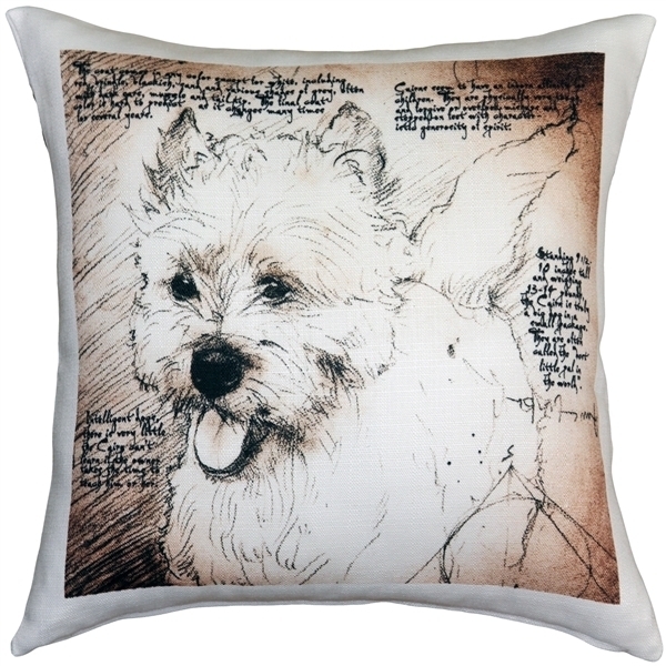 Pillow Decor - Cairn Terrier 17x17 Dog Pillow