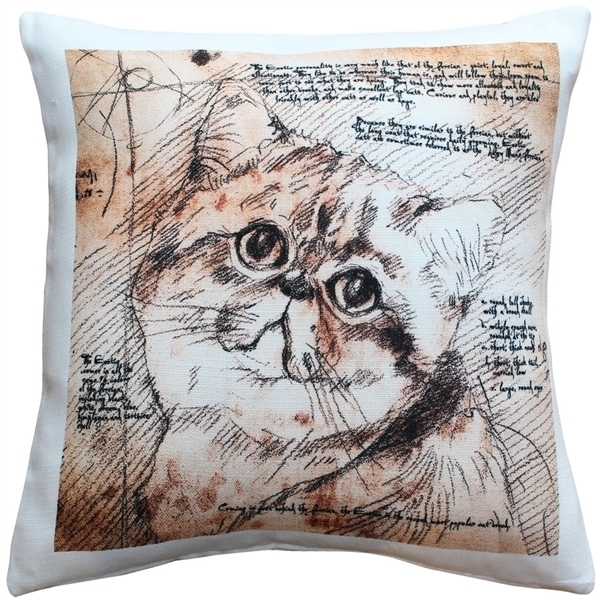 Pillow Decor - Exotic Cat 17x17 Throw Pillow