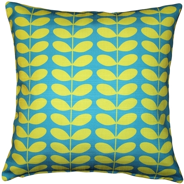 Pillow Decor - Mid-Century Modern Turquoise Throw Pillow 20x20