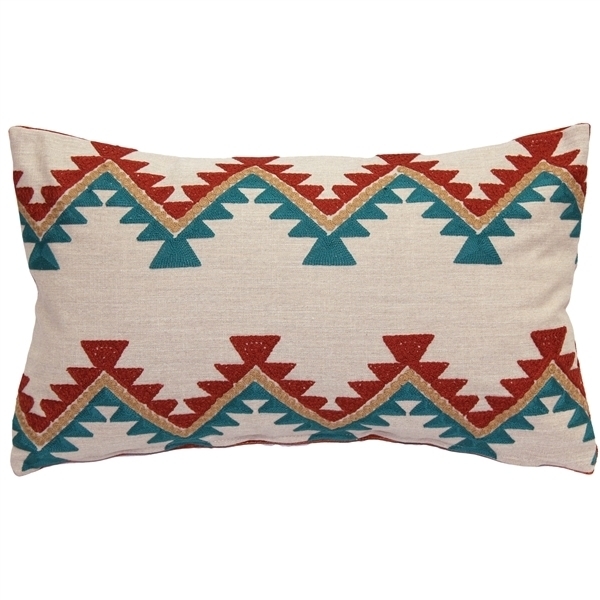 Pillow Decor - Tulum Coast Embroidered Throw Pillow 12x20