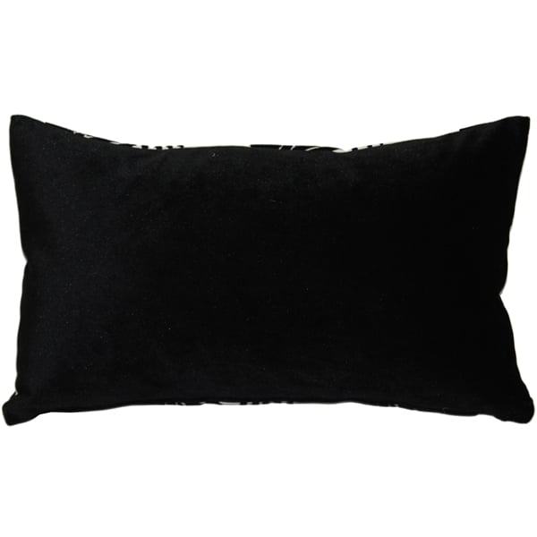 Pillow Decor - Winter Flock Black And White Throw Pillow 12x20
