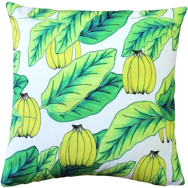 Pillow Decor - Banana Jungle Throw Pillow 20x20