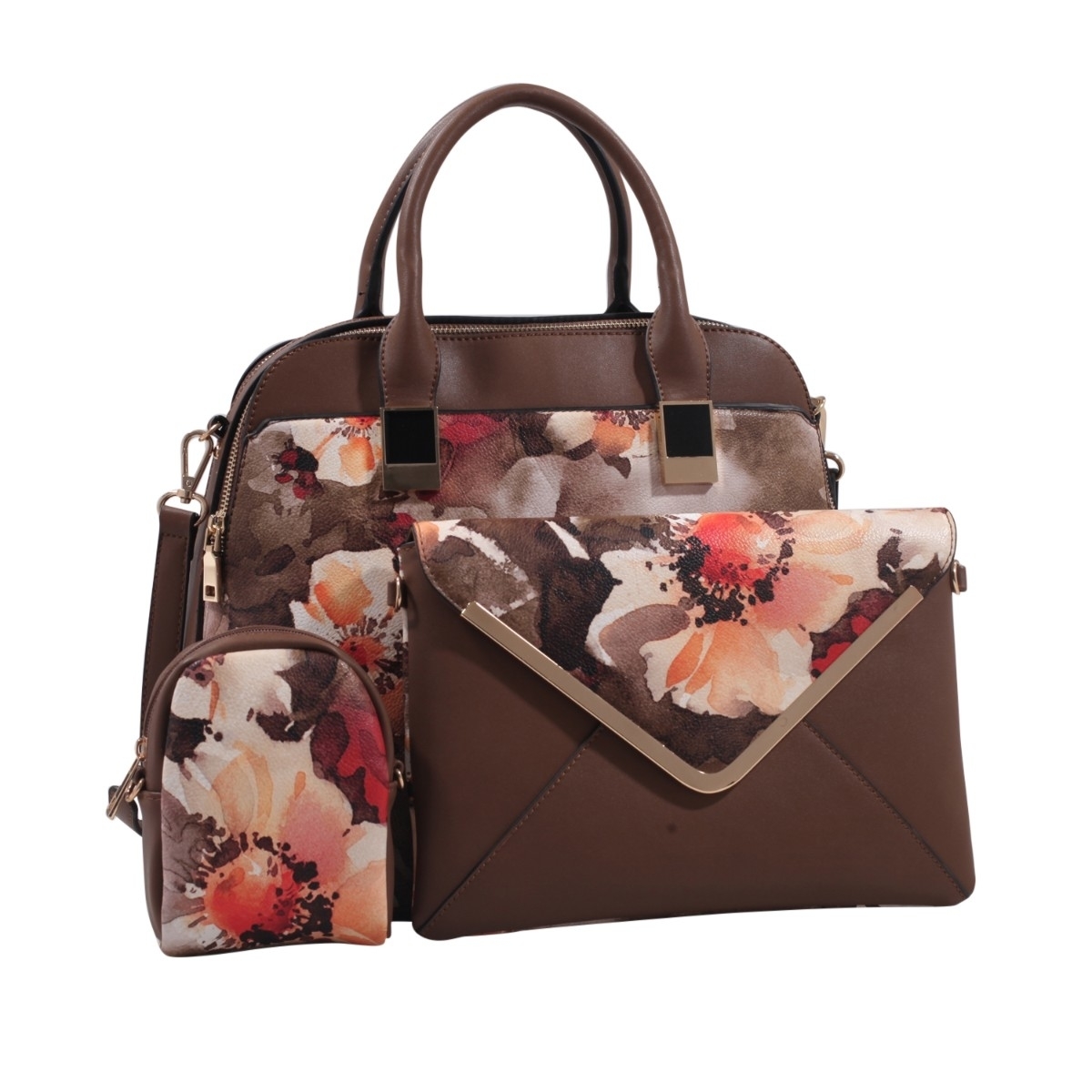 MKF Collection 3-1 Dresden Satchel Handbag By Mia K. - Green