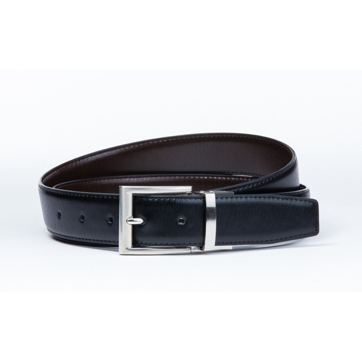 MKF Collection By Mia K. Handbag Ali Genuine Leather Reversible Belt - BLACK, XL
