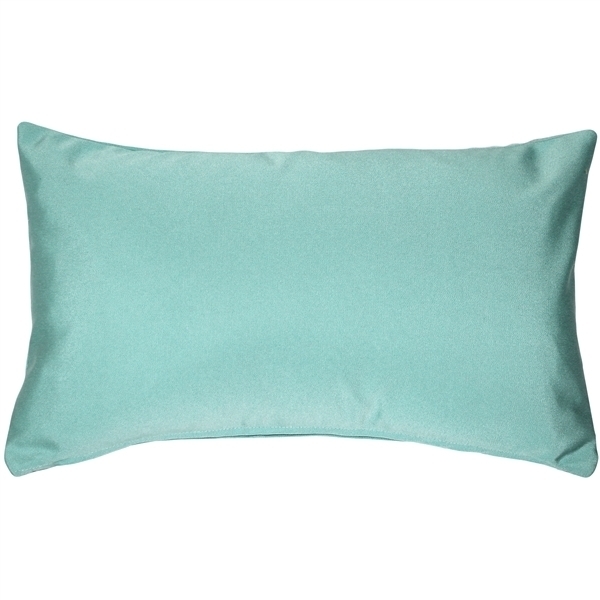 Pillow Decor - Sunbrella Glacier Blue 12x19 Outdoor Pillow