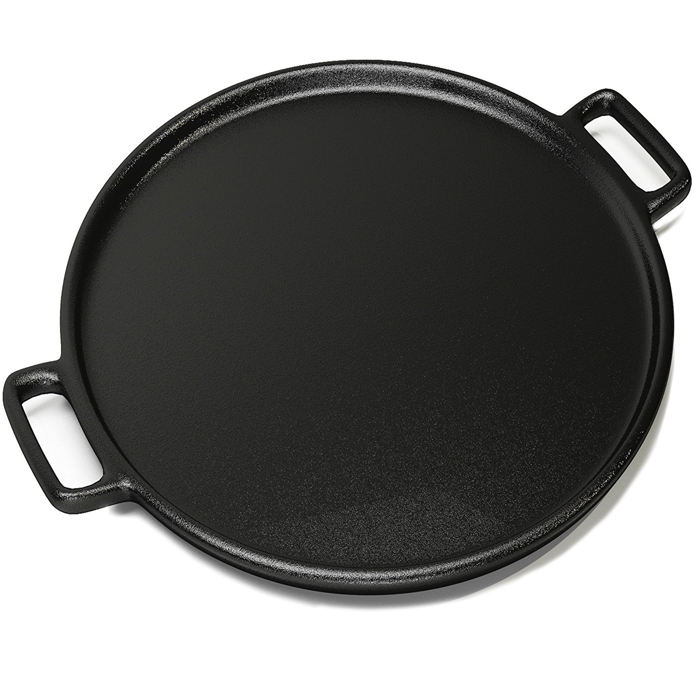 Cast Iron Pizza Pan Flat Skillet 14 Inch Grill Stove Campfire Frying Pan