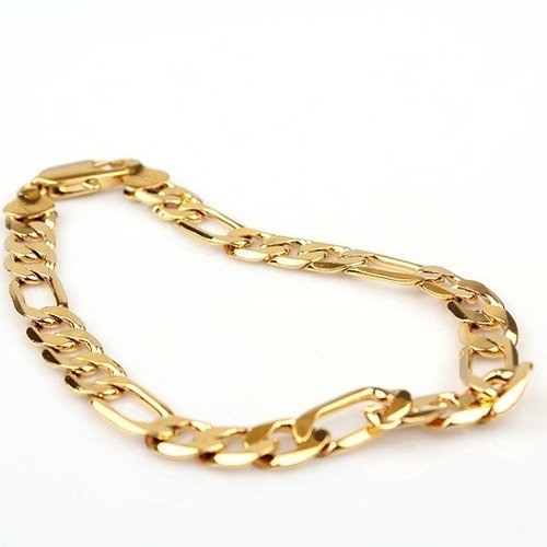14K Gold Filled Figaro Link Bracelet