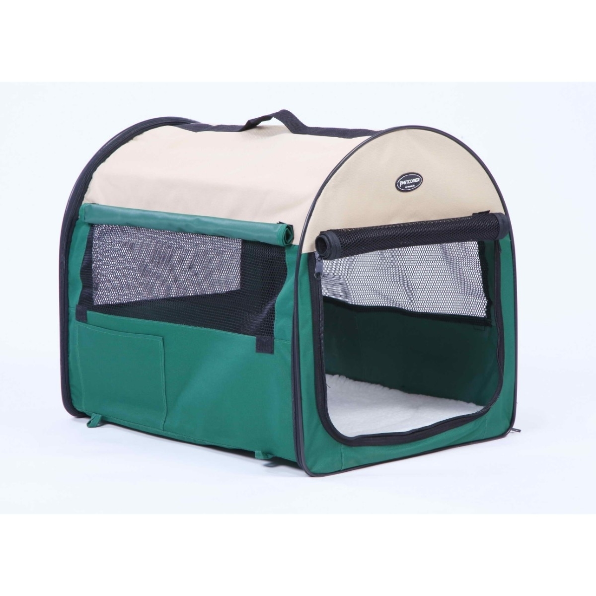 MKF Collection By Mia K. Handbag Doggy Boo Fashionable Bicycle Pet Carrier - Green Beige