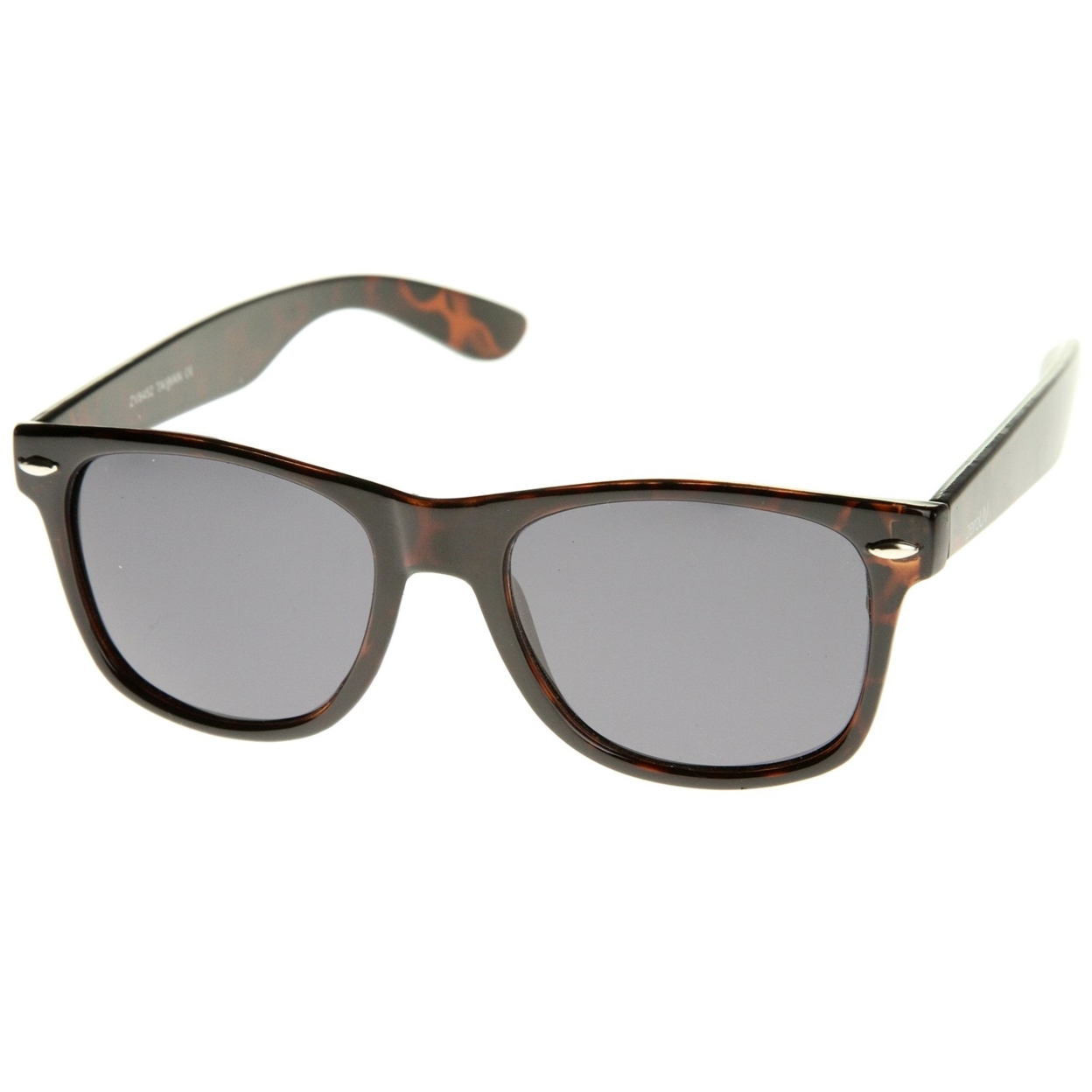 Retro Wide Temple Polarized Lens Horn Rimmed Sunglasses 55mm - 2-Pack , Black + Tortoise Polarized