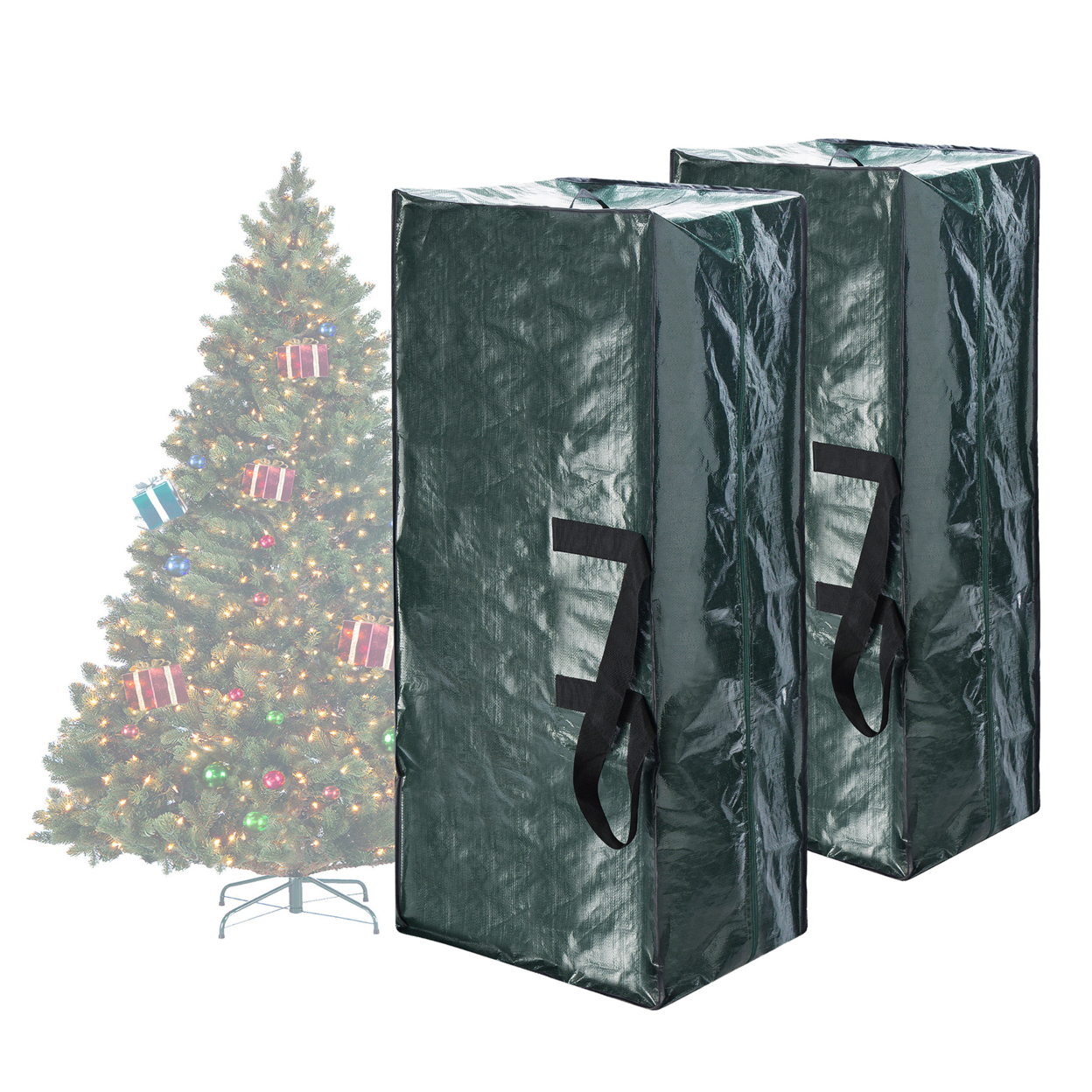 Elf Stor Set Of 2 Christmas Tree Bags Holiday Large For Up To 7.5 Ft Trees
