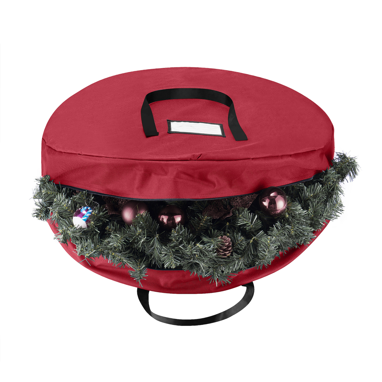 Tiny Tim Totes Premium Holiday Christmas Wreath Storage Bag , 36 Wreaths , Red