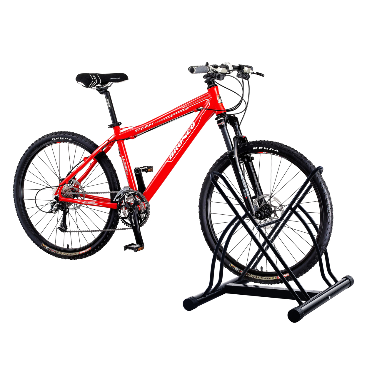RAD Cycle Mighty Rack Two Bike Floor Stand Bicycle Instant Park Pro-Quality