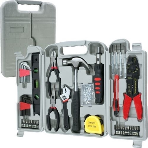 Essential Hand Tool Kit & Hard-Sided Case DIY Complete Kit