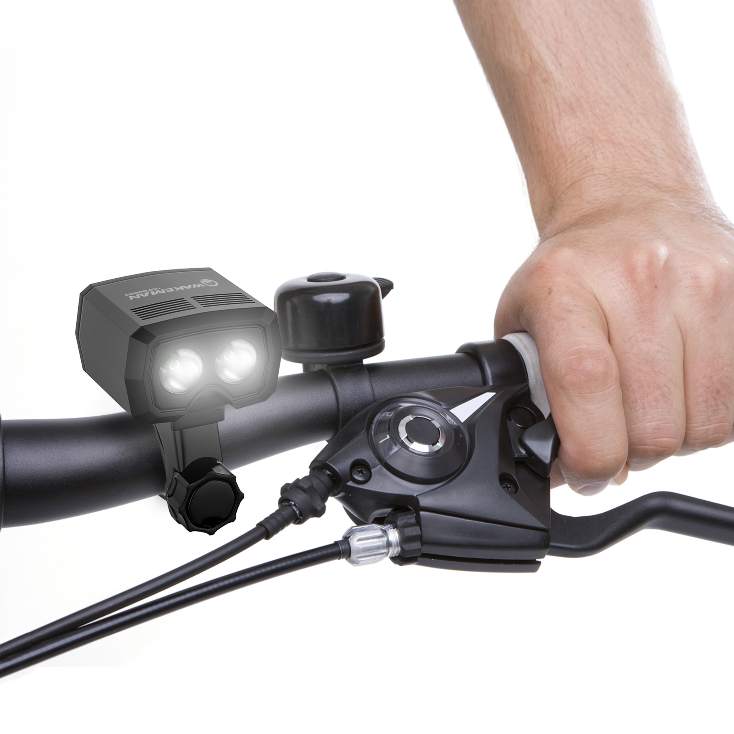 Professional Bright Bike Light Bicycle Rechargeable Headlight Mounting Bracket NO BATTERIES