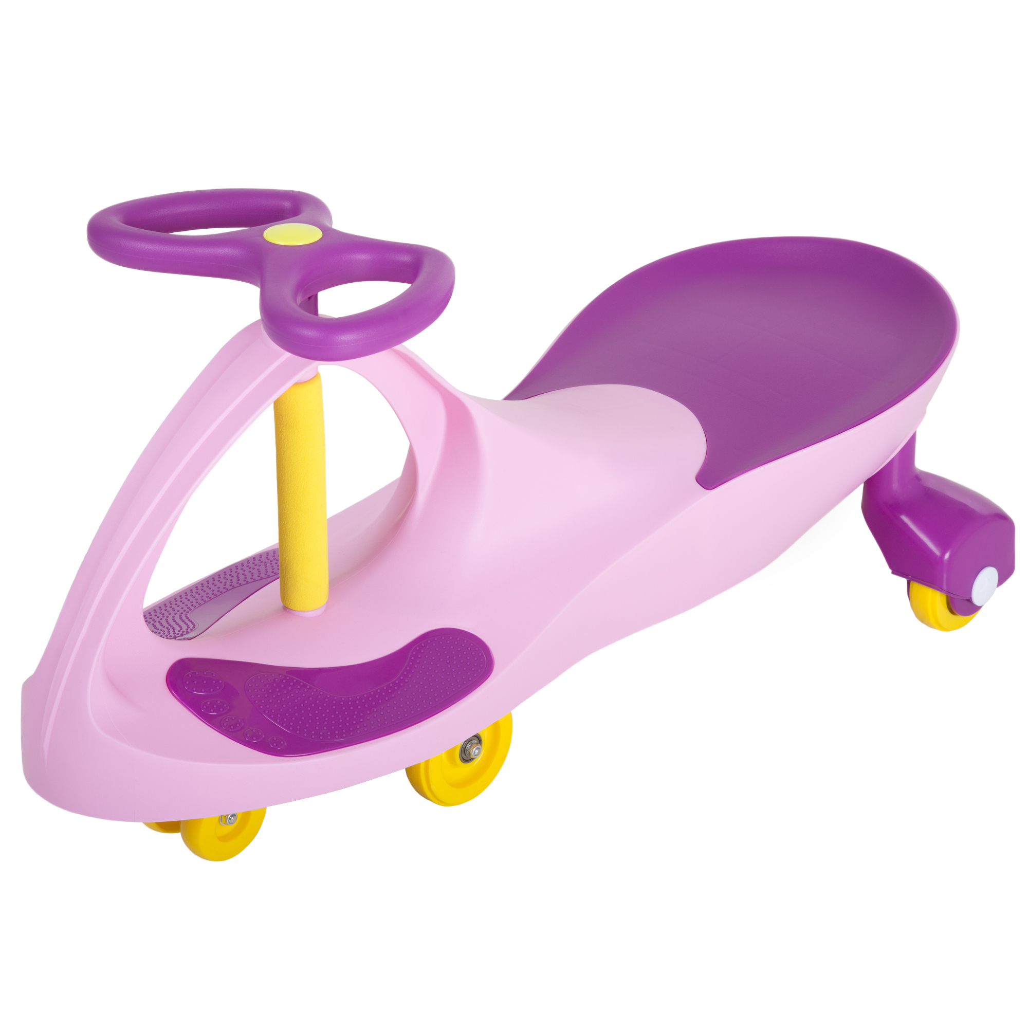 Colorful Ride On Toy Wiggling Ride On Toy For Girls Boys 2-6 Yrs Old Roller Coaster Twisting Car - Pink-Purple
