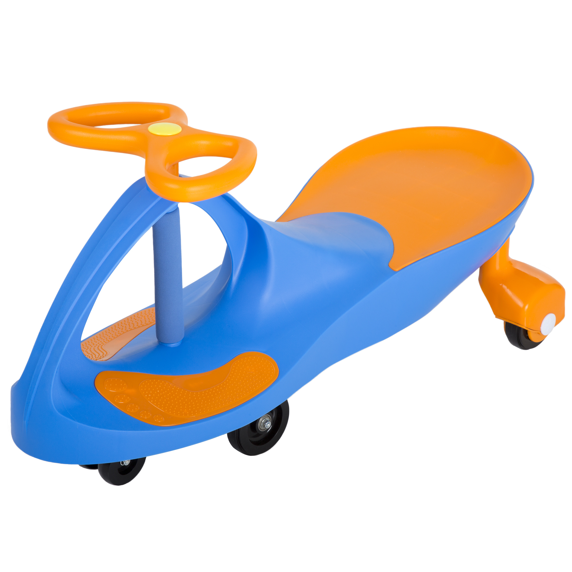 Colorful Ride On Toy Wiggling Ride On Toy For Girls Boys 2-6 Yrs Old Roller Coaster Twisting Car - Blue-Orange