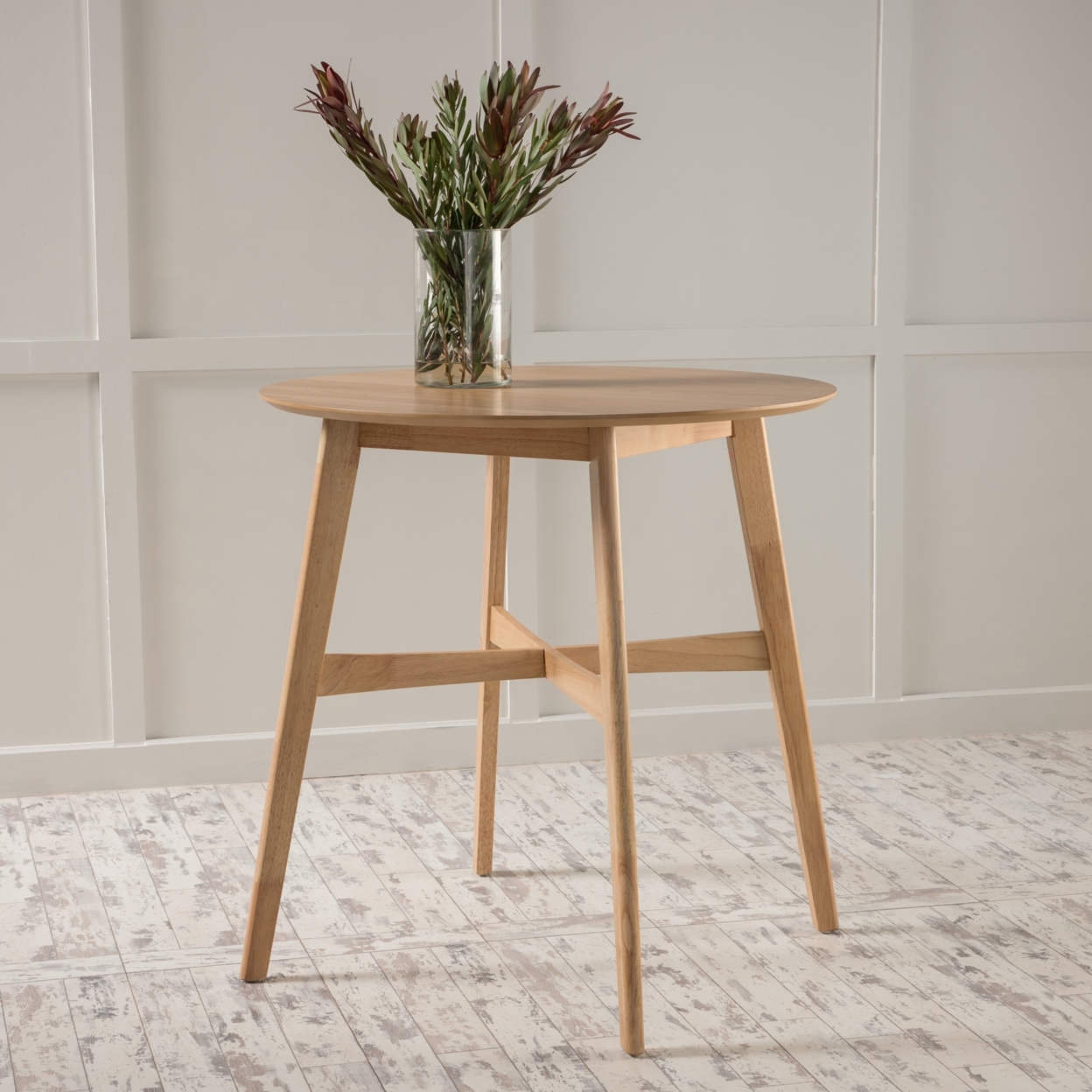 Helen Wood Finish Wood Counter Height Dining Table - Oak