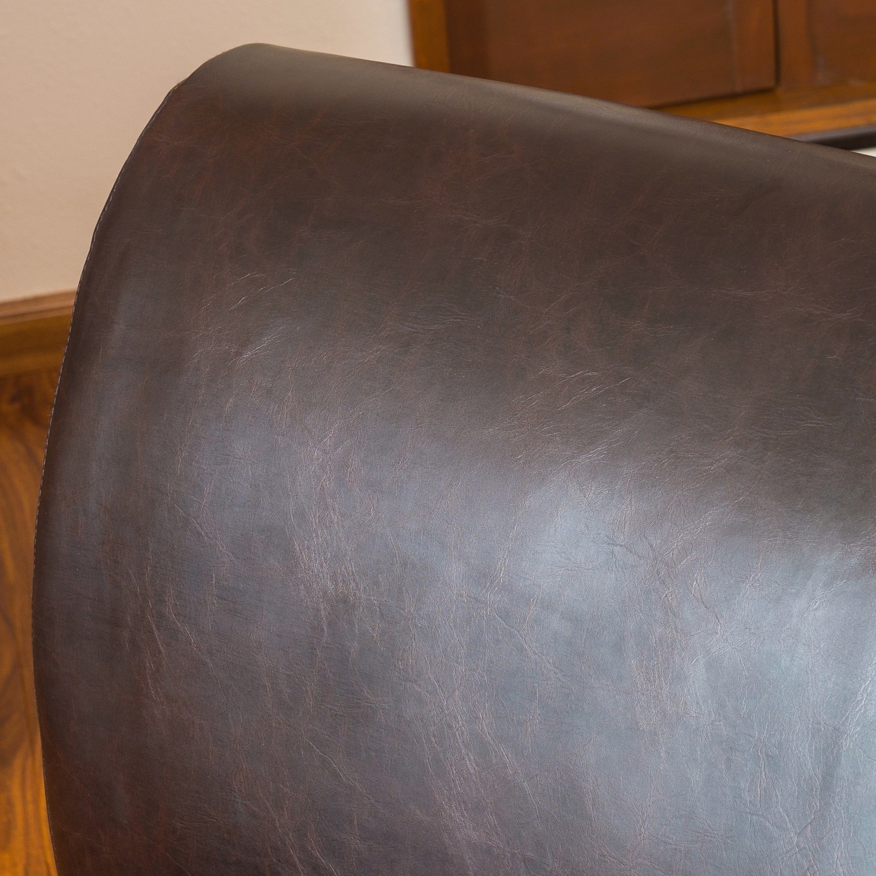 Massimo Brown Leather Loveseat