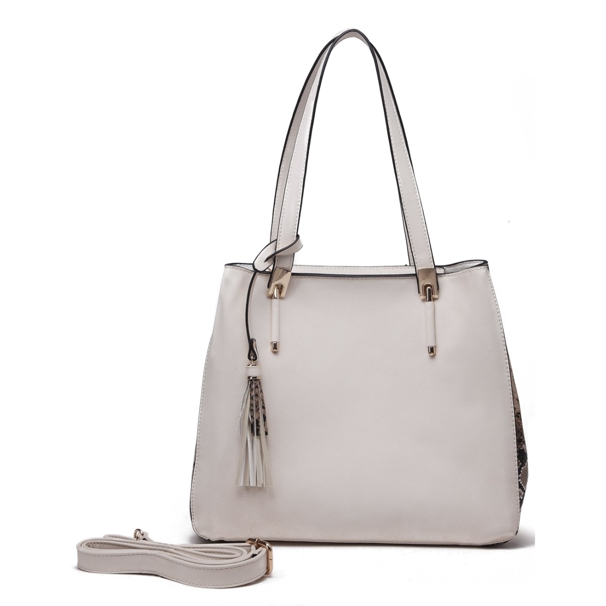 MKF Collection AHandbagail 2 In 1 Shoulder Tote By Mia K. - Taupe