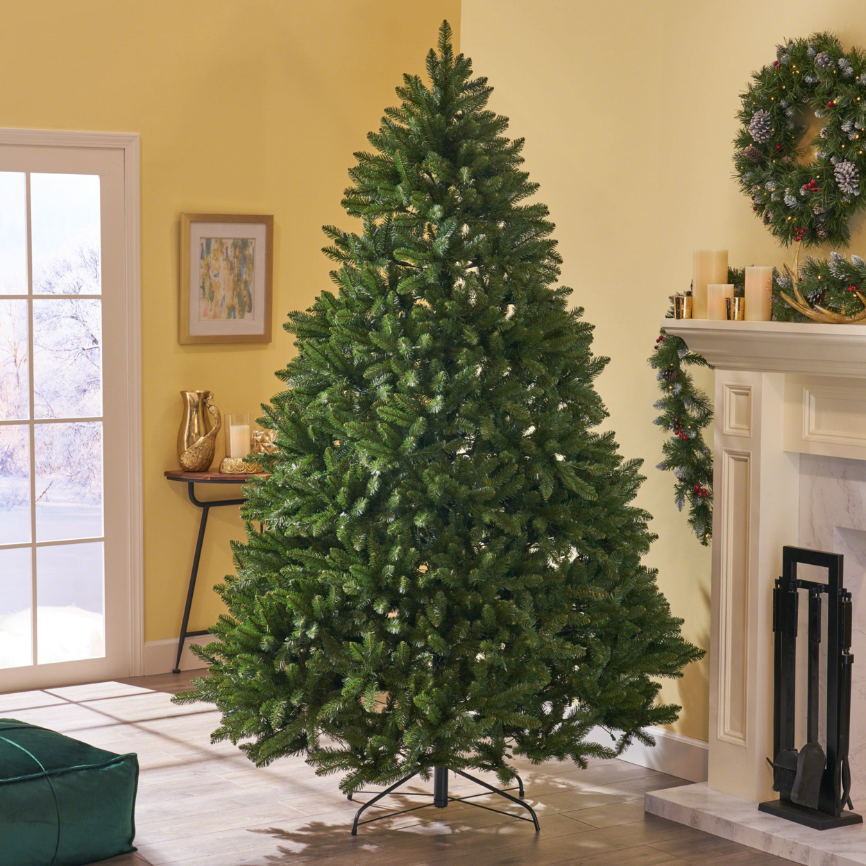 7-foot Norway Spruce Pre-Lit Or Unlit Hinged Artificial Christmas Tree - Lightless, Default