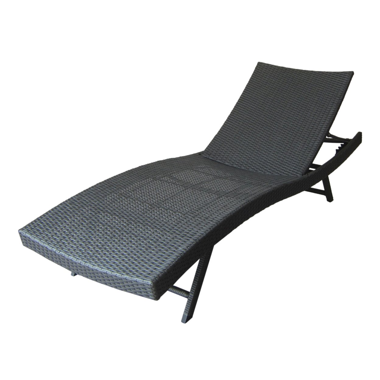 Arthur Outdoor Gray Wicker Chaise Lounge - Set Of 2, Gray