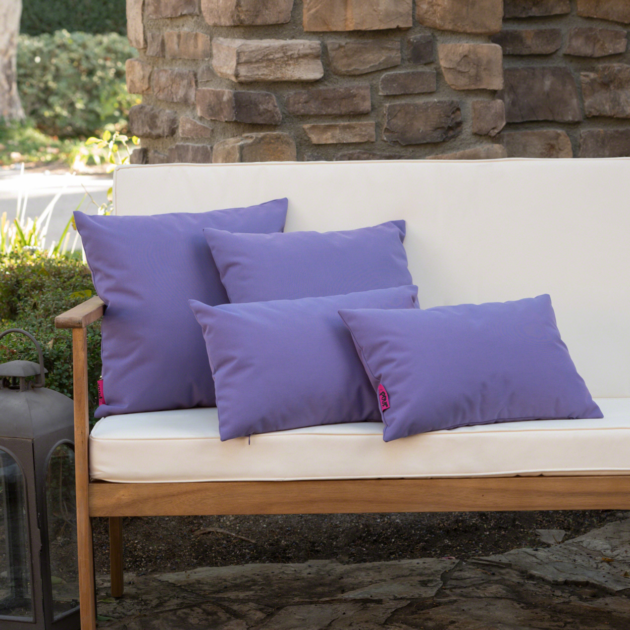 Coronado Outdoor Water Resistant Square And Rectangular Throw Pillows (Set Of 4) - Coral
