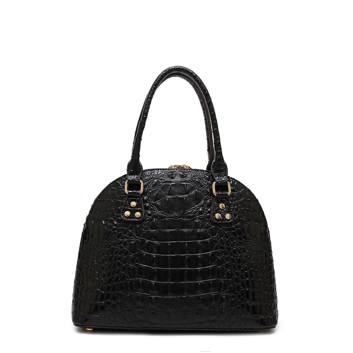 MKF Collection Staci Embossed Satchel Handbag By Mia K. - Dark Grey