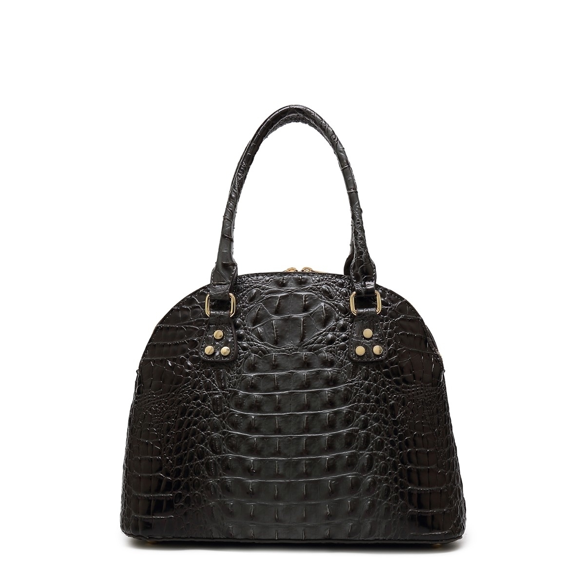 MKF Collection Staci Embossed Satchel Handbag By Mia K. - Dark Grey