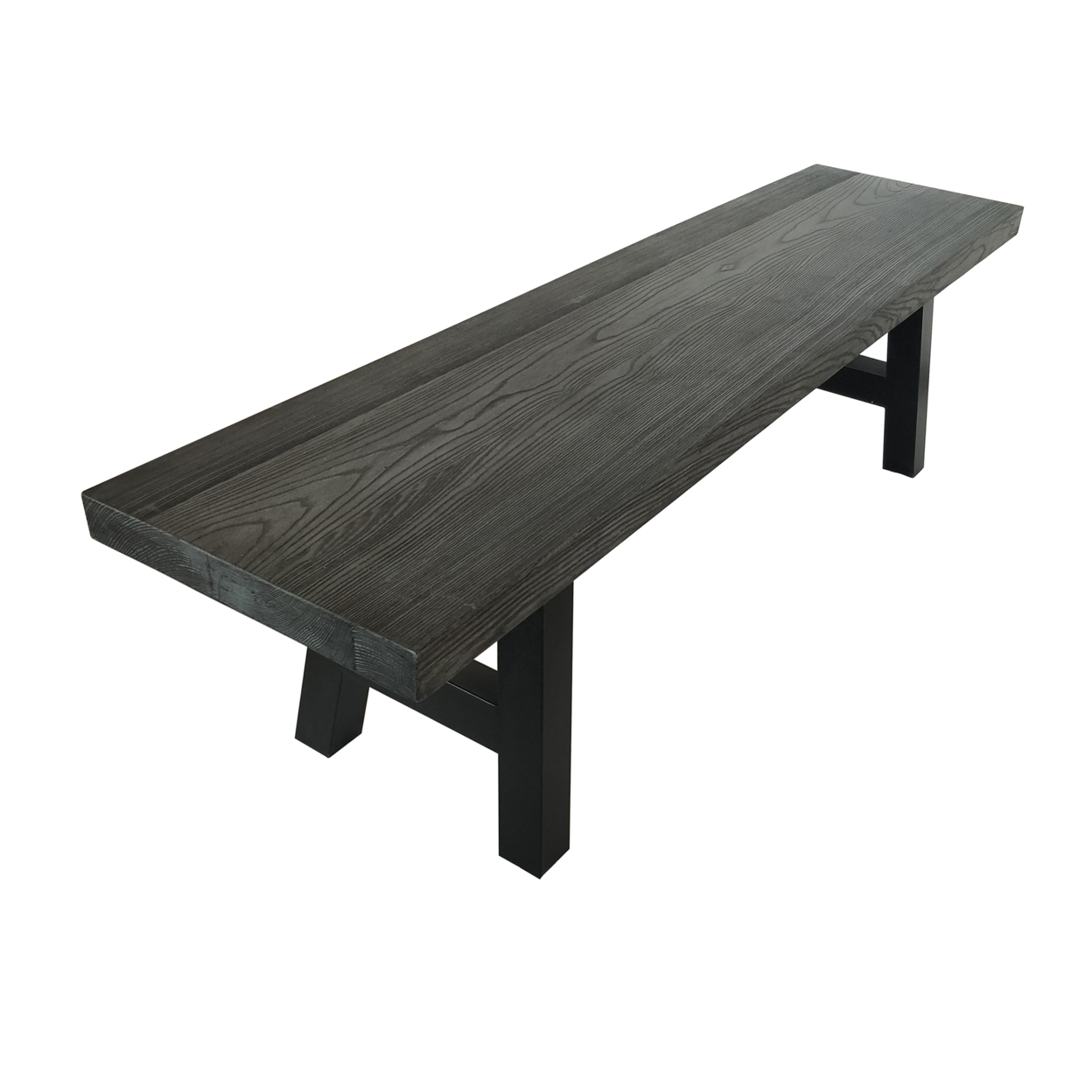 Edward Indoor Light Weight Concrete Dining Bench - Natural Gray