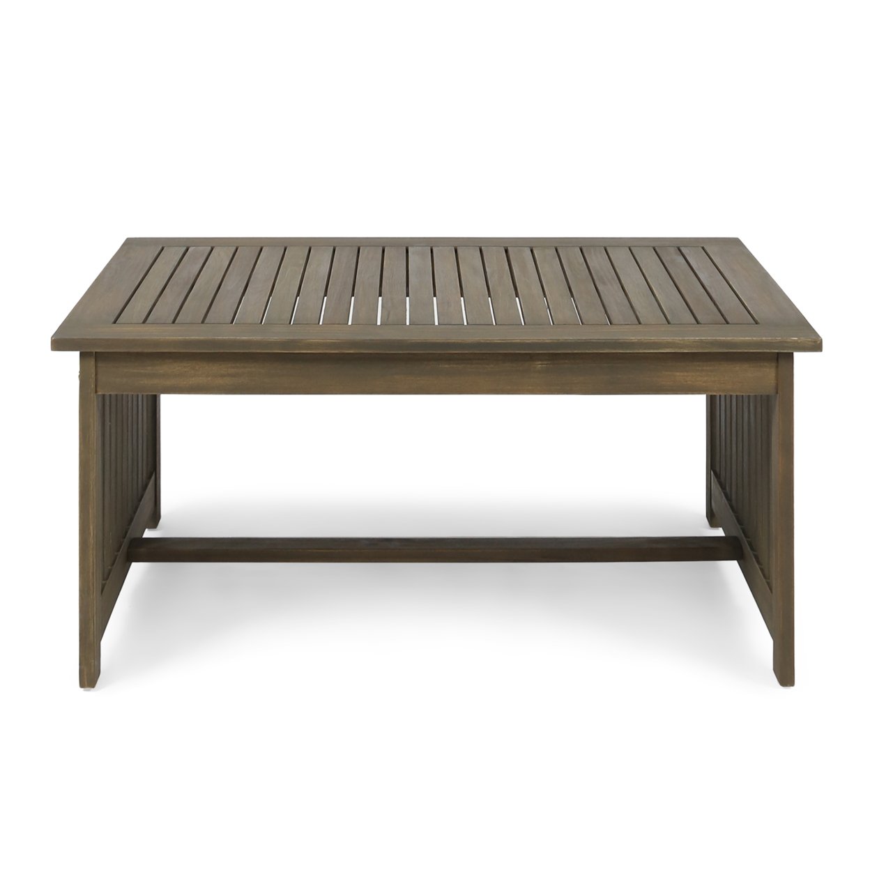 Grace Outdoor Acacia Wood Coffee Table - Gray Finish